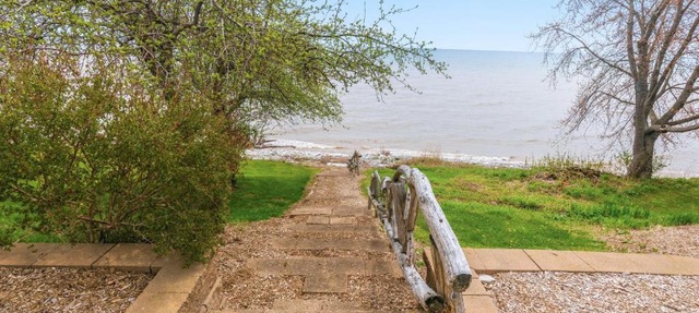 Deck + Fire Pit: Waterfront Lake Michigan Escape in Algoma