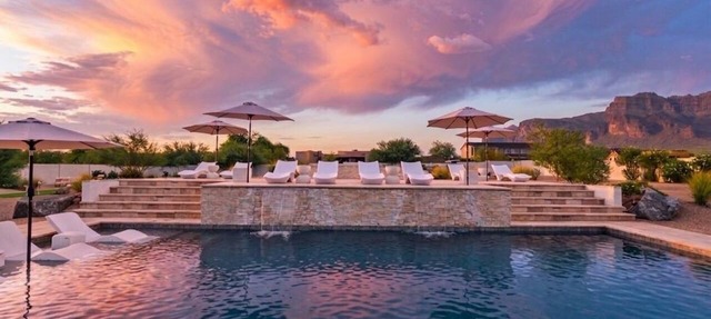 Mountain Views: Heated Pool & Spa, Pickleball, Game Room, Private 1 Acre Oasis in Apache Junction
