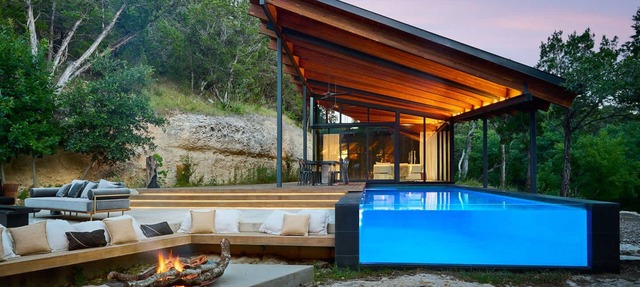 Private Architectural Estate & Pool on 10 Acres in Austin