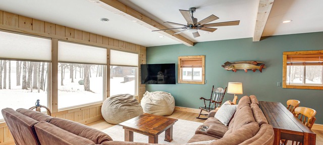 Private Dock, BBQ Ready: Lakefront Fifield Home! in Fifield