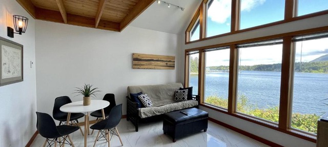 Private Oceanfront Cabin With Hot Tub Doc Holiday Cabin in Ucluelet