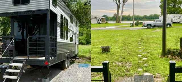 Riverfront Tiny Home 3 bed w/ Firepit and a View! in Saint Joseph