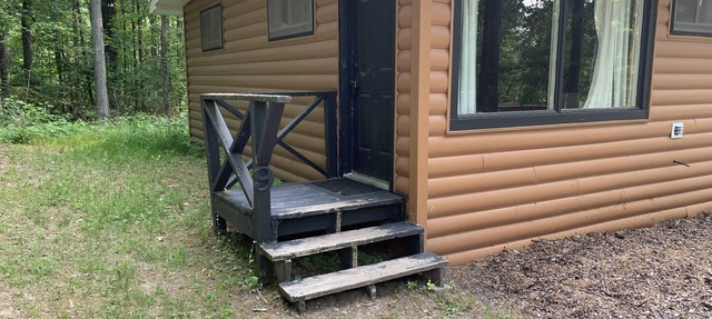 Rustic cabins in secluded campground with lake access and woods to wander in. in Tipton